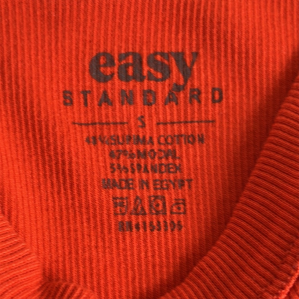 Easy Standard Racerback Ribbed Tank top Bundle in Peachy Nude & Orange size S - Picture 3 of 6